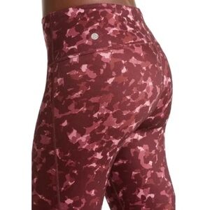 Zella Burgundy Royale Mica Camo workout legging Size Medium